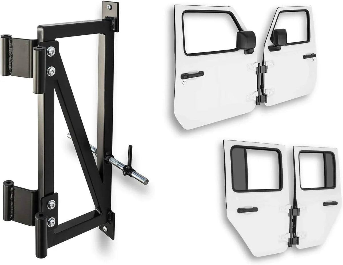 Luxury wall-mounted car door storage bracket - Suitable for the front and rear doors of Wrangler models YJ, TJ, JK and JL