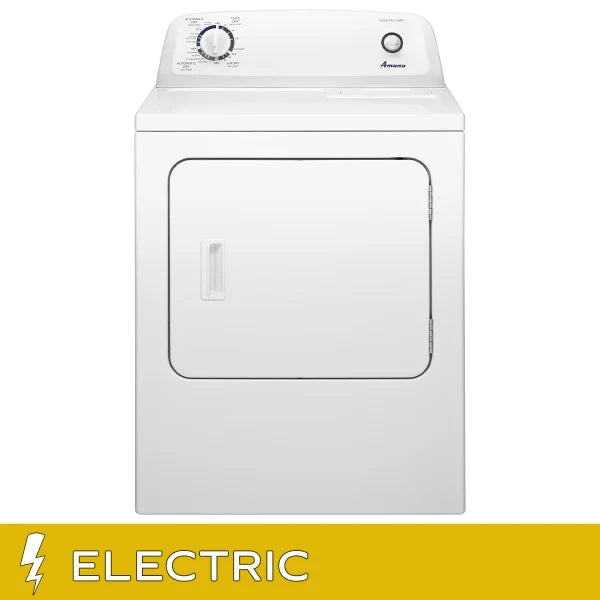 Amana 6.5 cu ft. White Electric Dryer with Automatic Dryness Control