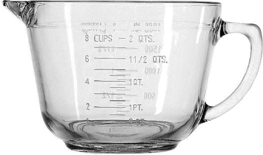 Glass Batter Bowl, 2-qt