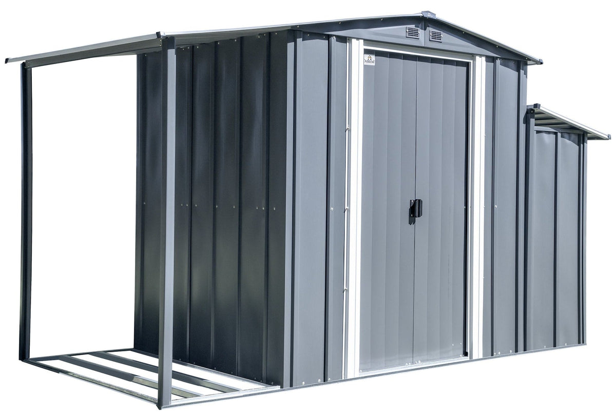 3-in-1 Corrosion-Resistant Steel Utility Shed