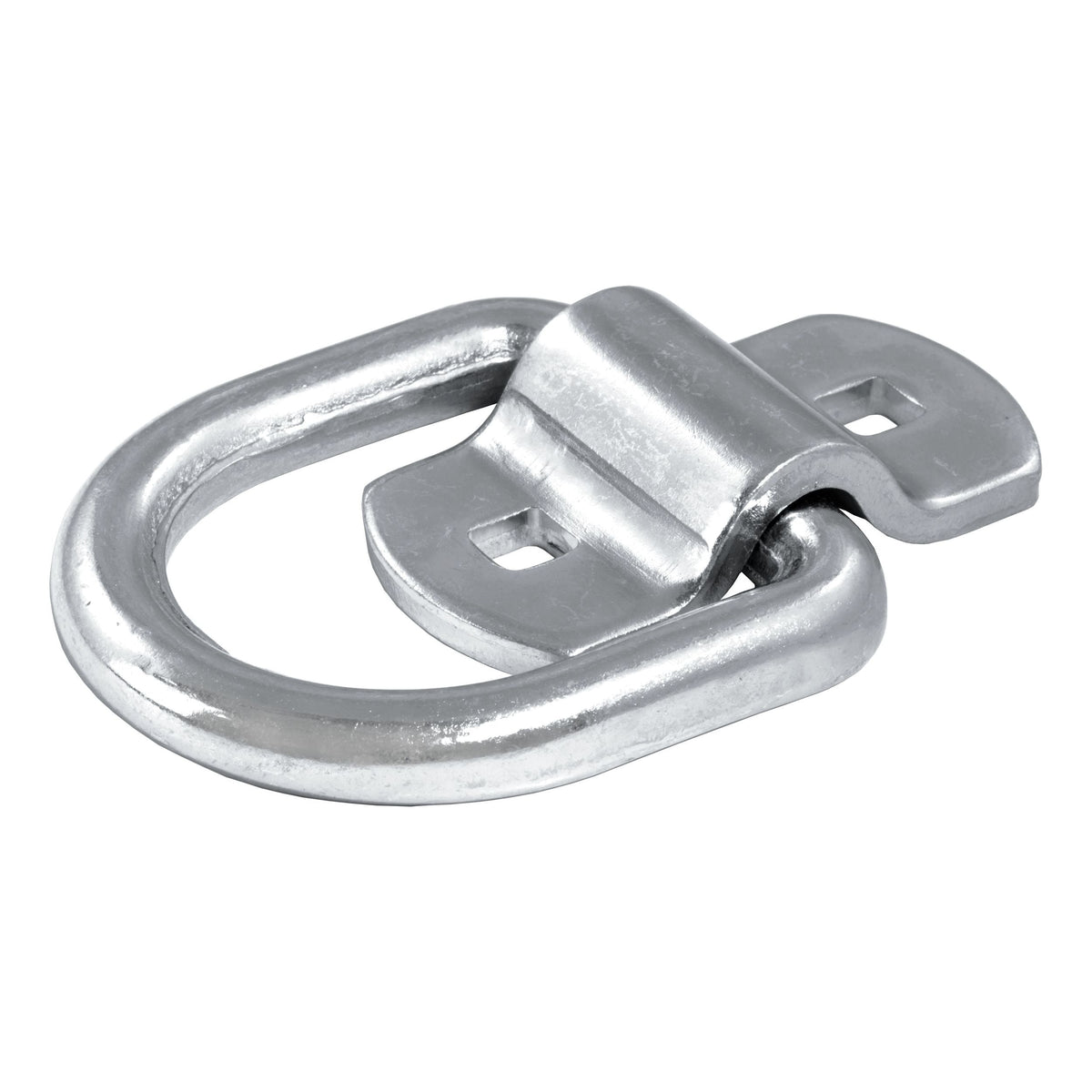 83742 3-in x 3-in Surface-Mounted Tie-Down D-Ring (3600-lb, Clear Zinc)