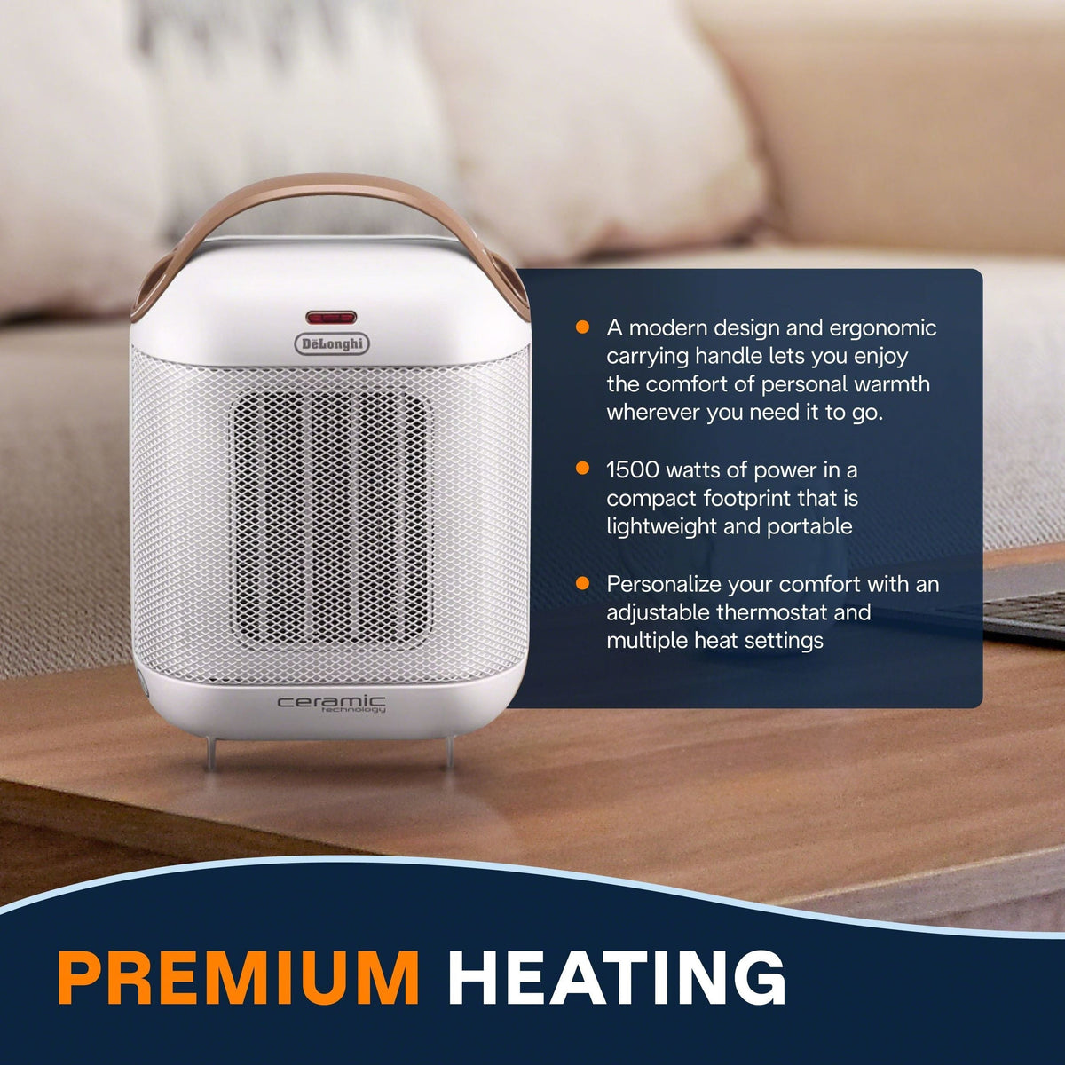 HFX30C15WCA Capsule Ceramic Fan Heater, White