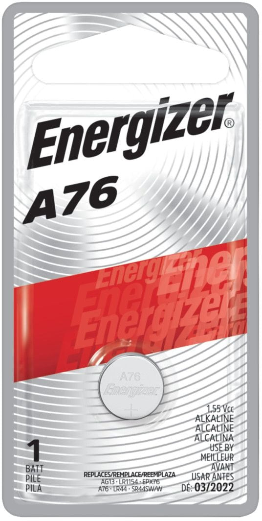 1-pk A76 LR44 1.5V / 1.5 Volt Alkaline Miniature Battery, Long Lasting