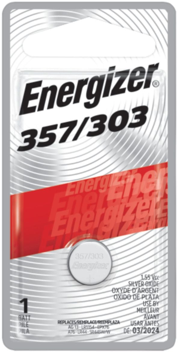 Silver Oxide 1-pk 357 LR44 AG13 303 A76 1.5V / 1.5 Volt Button Coin Cell Battery