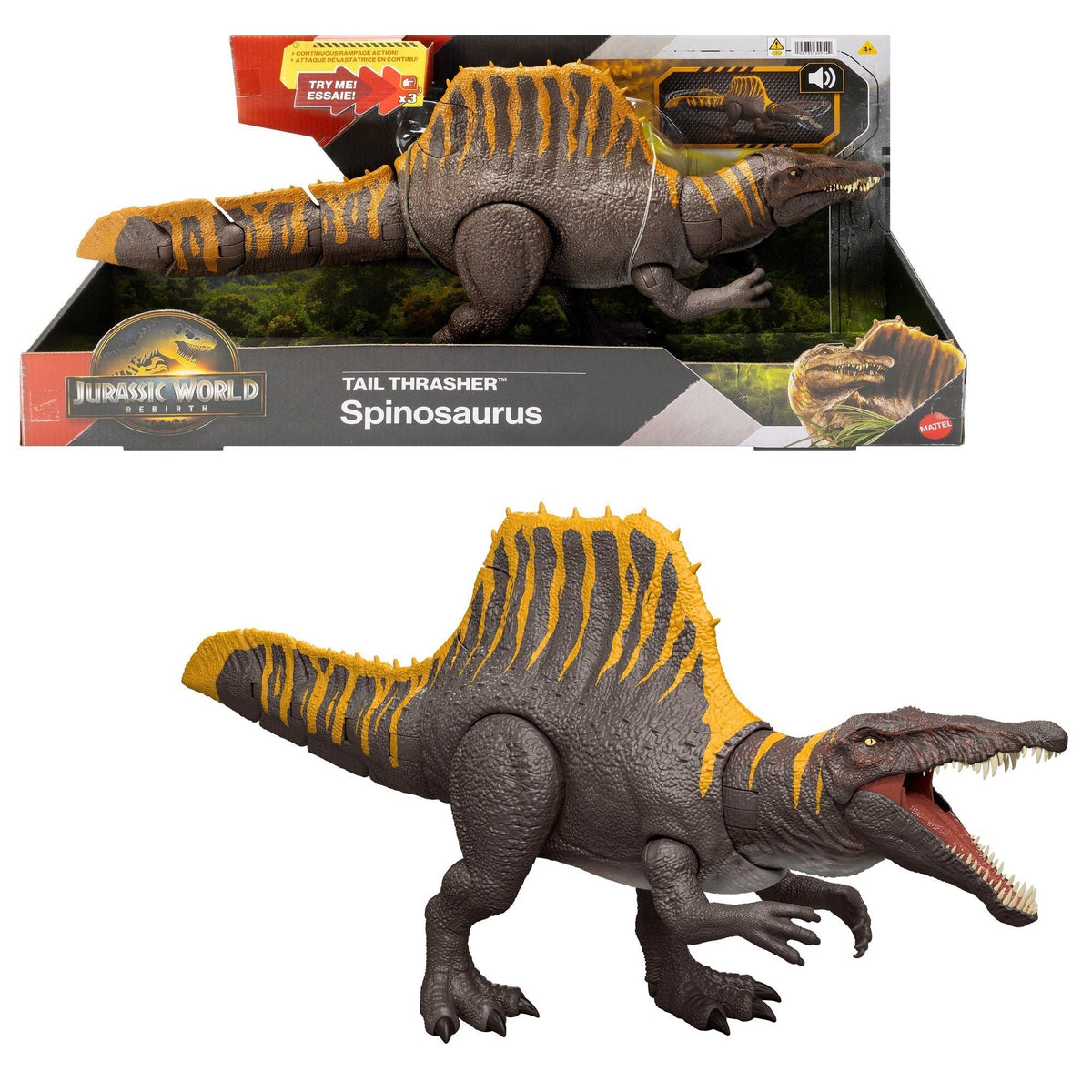 Tail Thrasher Spinosaurus Figure for Ages 3+