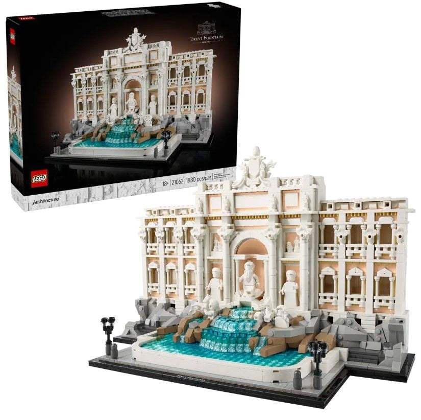 Architecture Trevi Fountain - 21062, 1880-pcs, Ages 18+