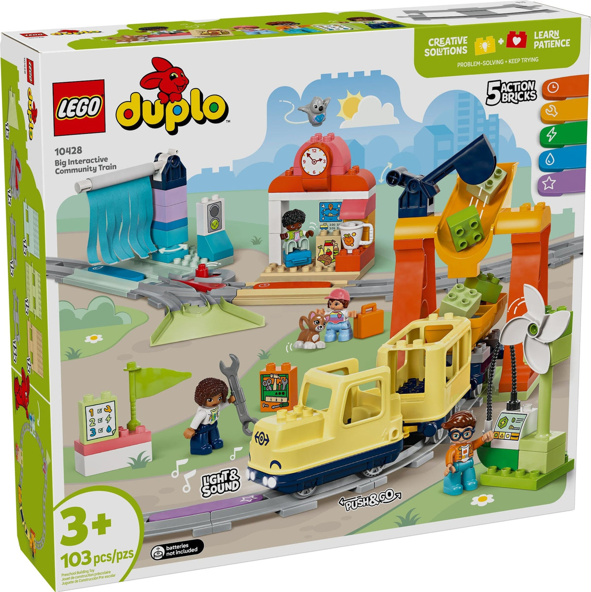 Big Interactive Community Train - 10428, 103-pcs, Ages 3+