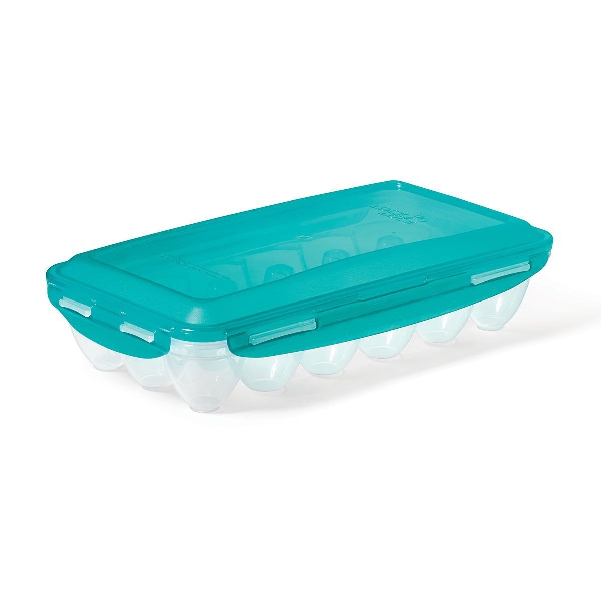 by BPA Free Plastic 18-Egg Holder with Airtight Clip Lid