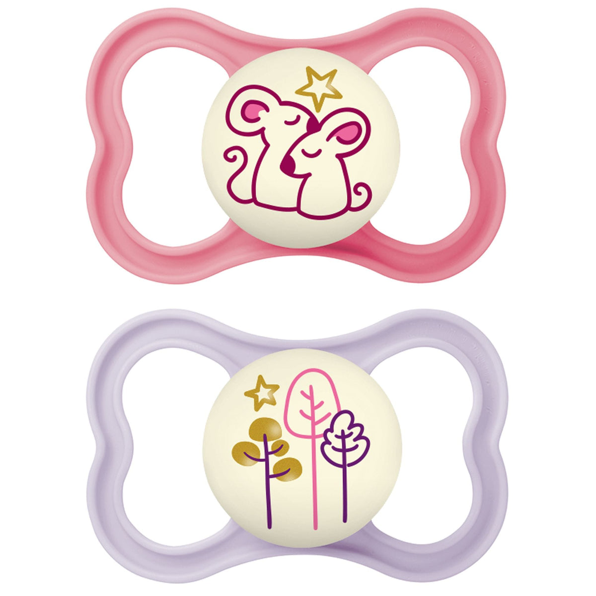 Glow in the Dark Night Pacifier, 6-16 Months, 2-pk