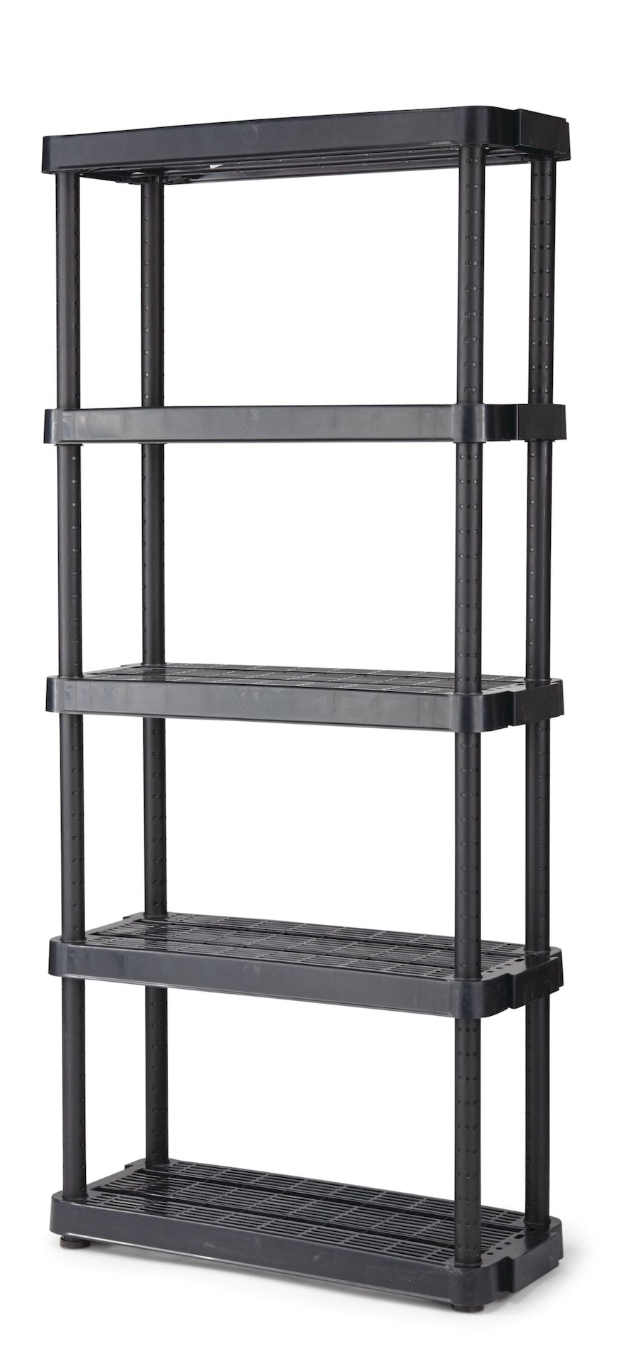 Adjustable 5-Shelf Resin/ Plastic Storage Rack/ Shelving Unit, 36 x 14 x 72-in