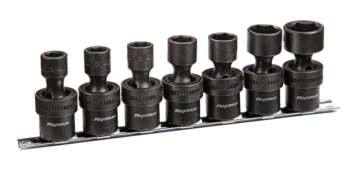 3/8-in Drive Swivel Impact Socket Set, 7-pc, Metric, CRMO