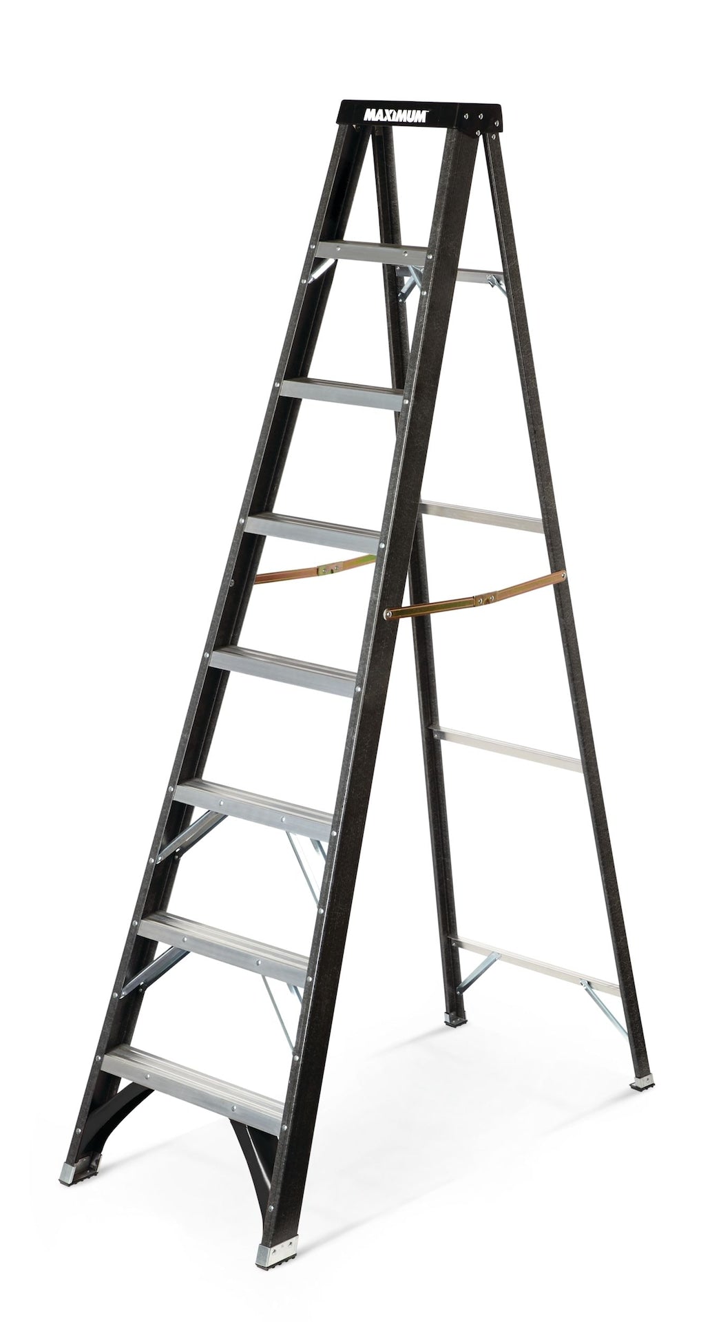 Grade 1 Fibreglass Heavy-Duty Industrial Step Ladder, 250-lb, 8-ft