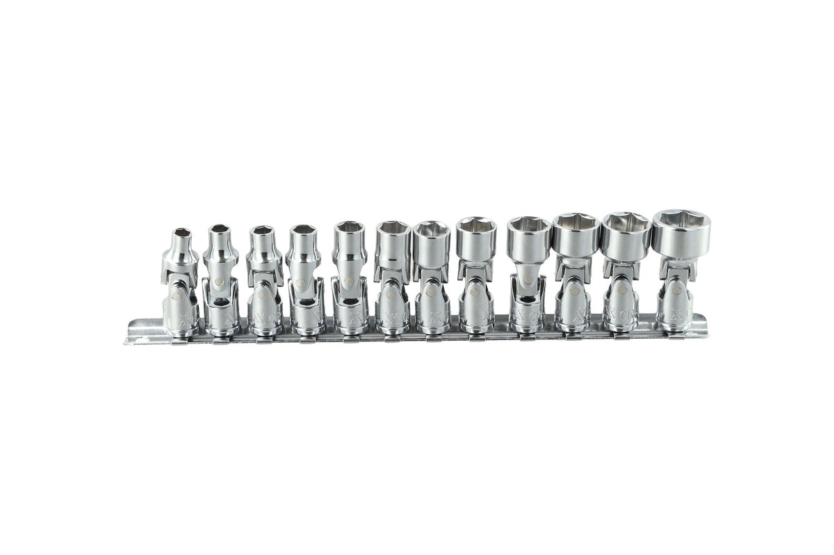 Universal Socket Set, 1/4-in, 12-pc