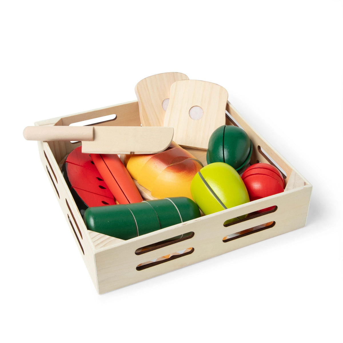 Wooden Cutting Food Playset, Ages 3+