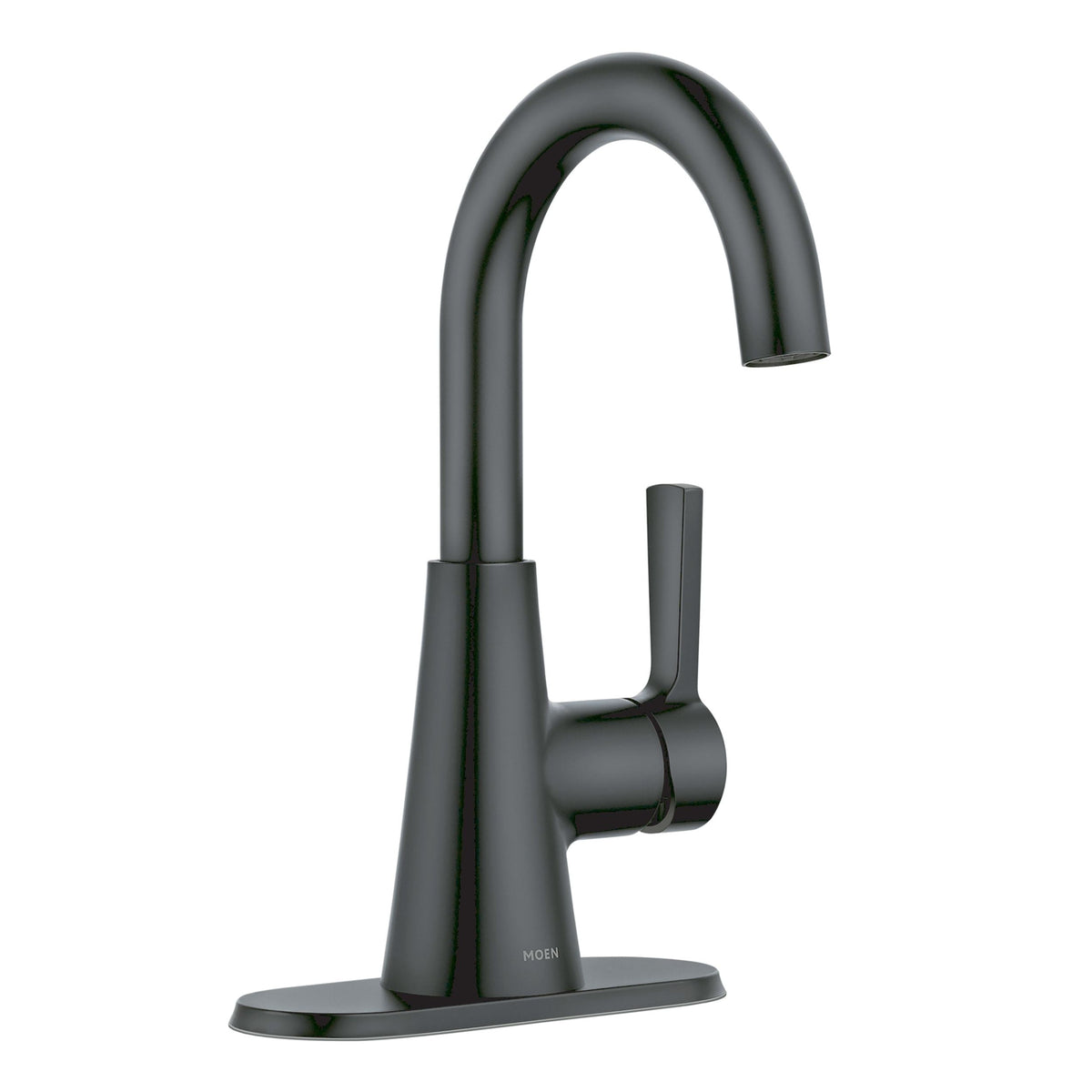 Mikah Single Handle Bathroom Faucet, Matte Black