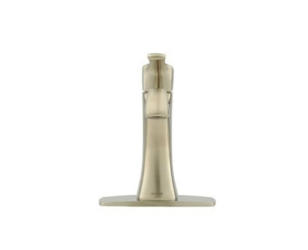 Voss Single Handle High Arc Single Hole Bathroom Sink Faucet, Brushed Nickel