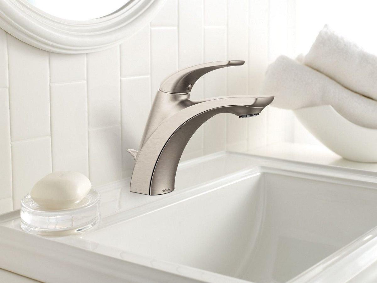 Zarina Single Handle Bathroom Faucet, Spot-resistant Brushed Nickel
