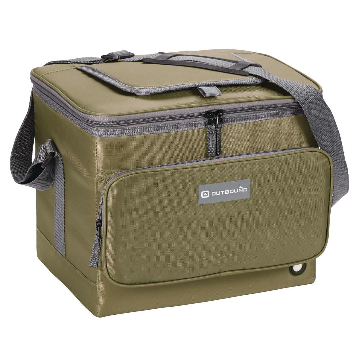 Collapsible Soft Cooler, Olive, 24 Can, 40-L