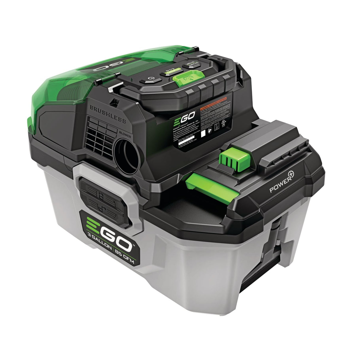 POWER+ 3-Gallon Compact Wet/Dry Vacuum, Tool Only (Battery and Charger Not Included)
