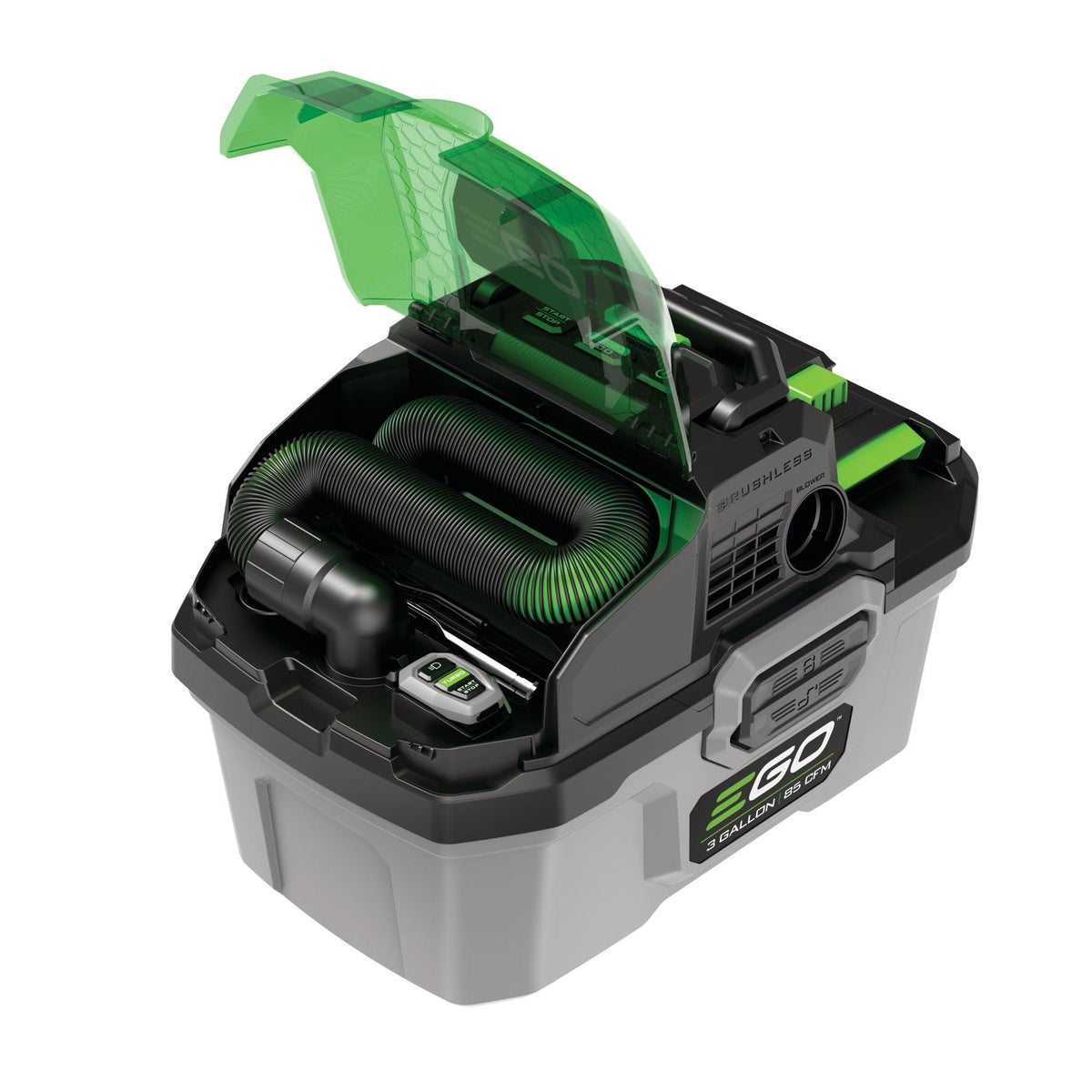 POWER+ 3-Gallon Compact Wet/Dry Vacuum, Tool Only (Battery and Charger Not Included)