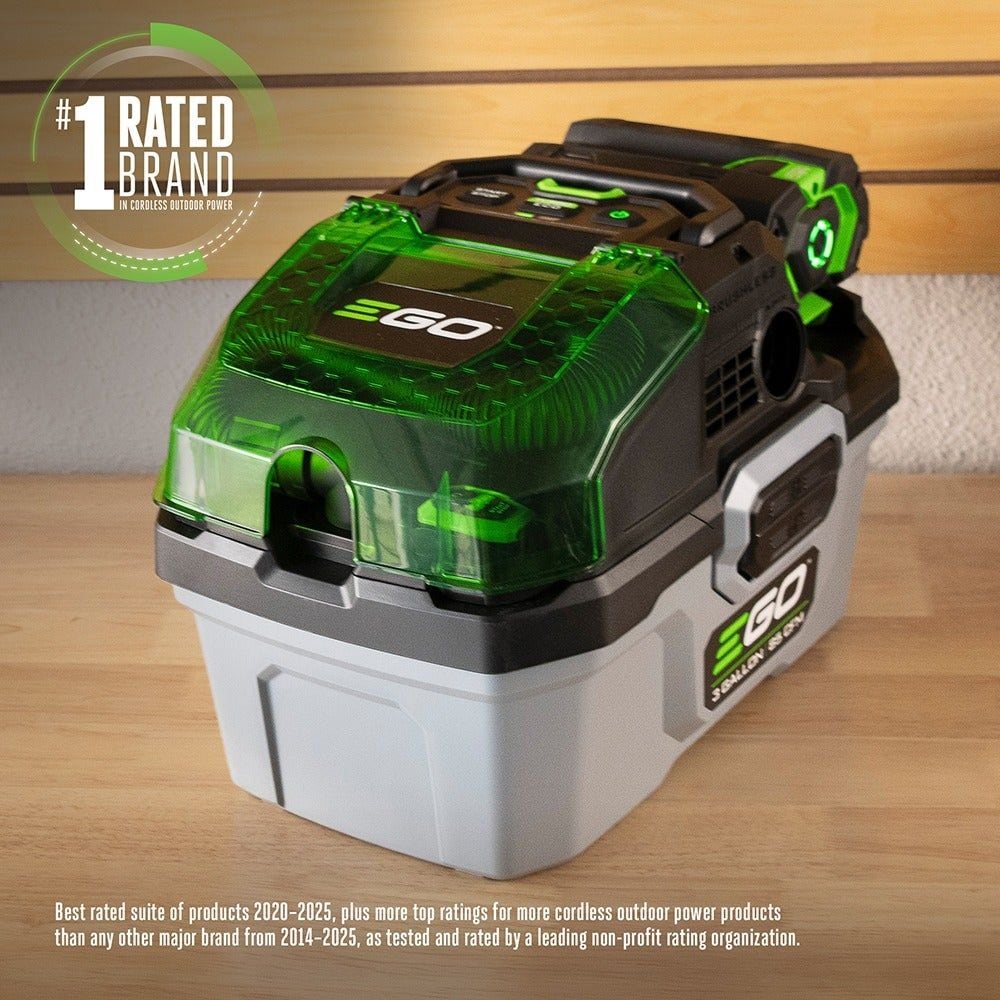 POWER+ 3-Gallon Compact Wet/Dry Vacuum, Tool Only (Battery and Charger Not Included)