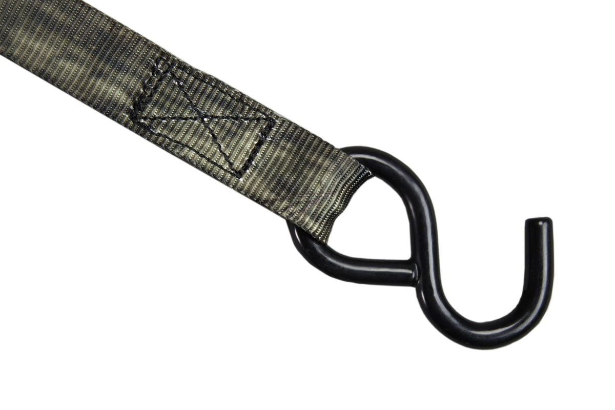 Ratchet Tie-Down Straps, 1-in x 8-ft (2.54 cm x 2.4 m), 4-pk