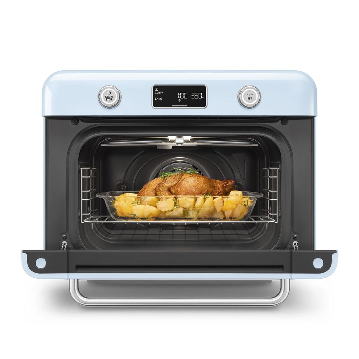 Combi Multifunction Steam Oven with Airfry, Pastel Blue
