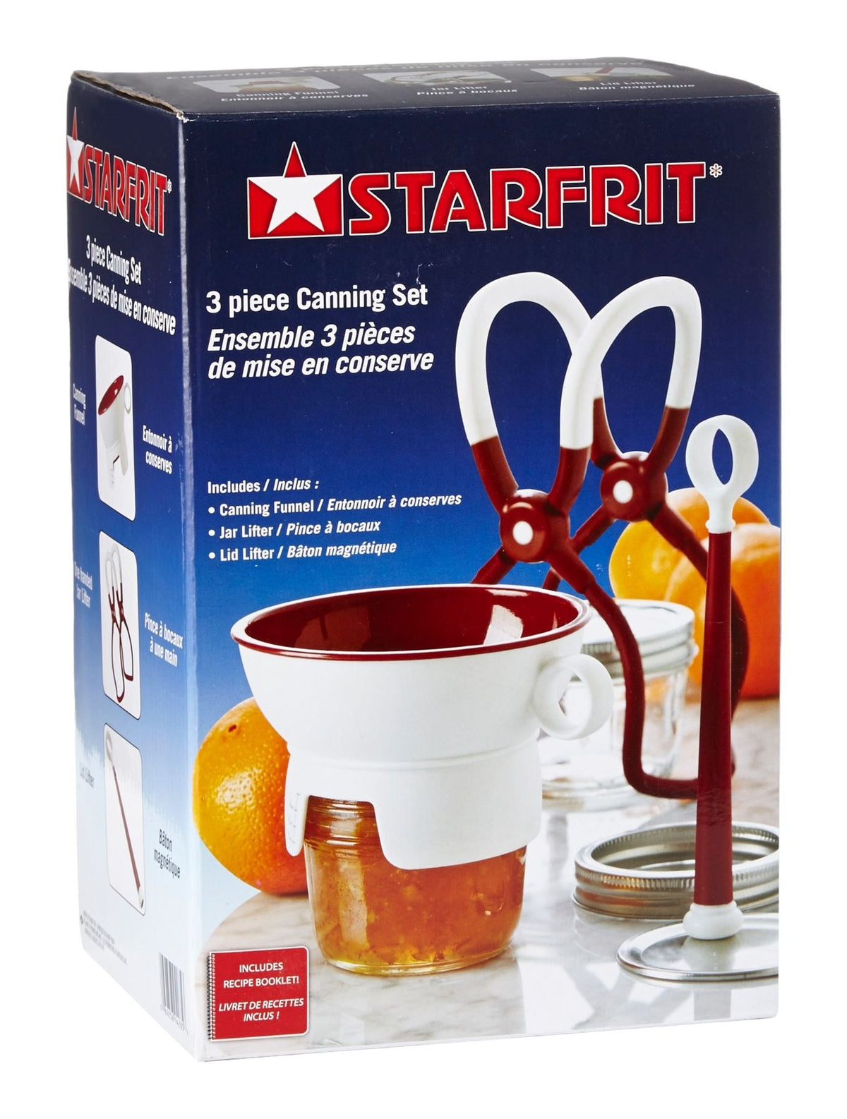 Canning Set with Funnel, Jar Lifter and Lid Lifter, 3-pc