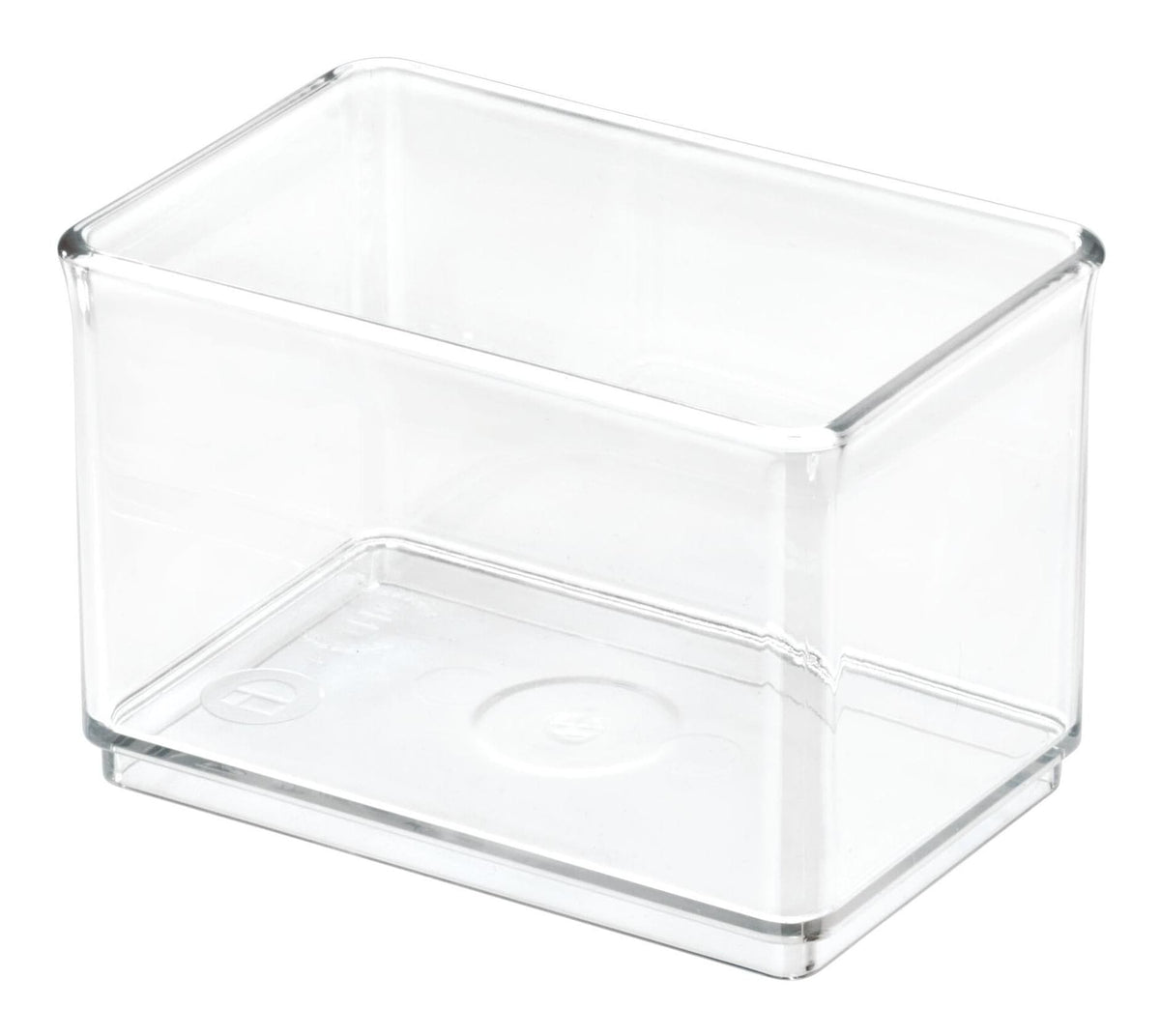 Clear Stackable Large Shallow Organizing Storage Bin, 1.75-L
