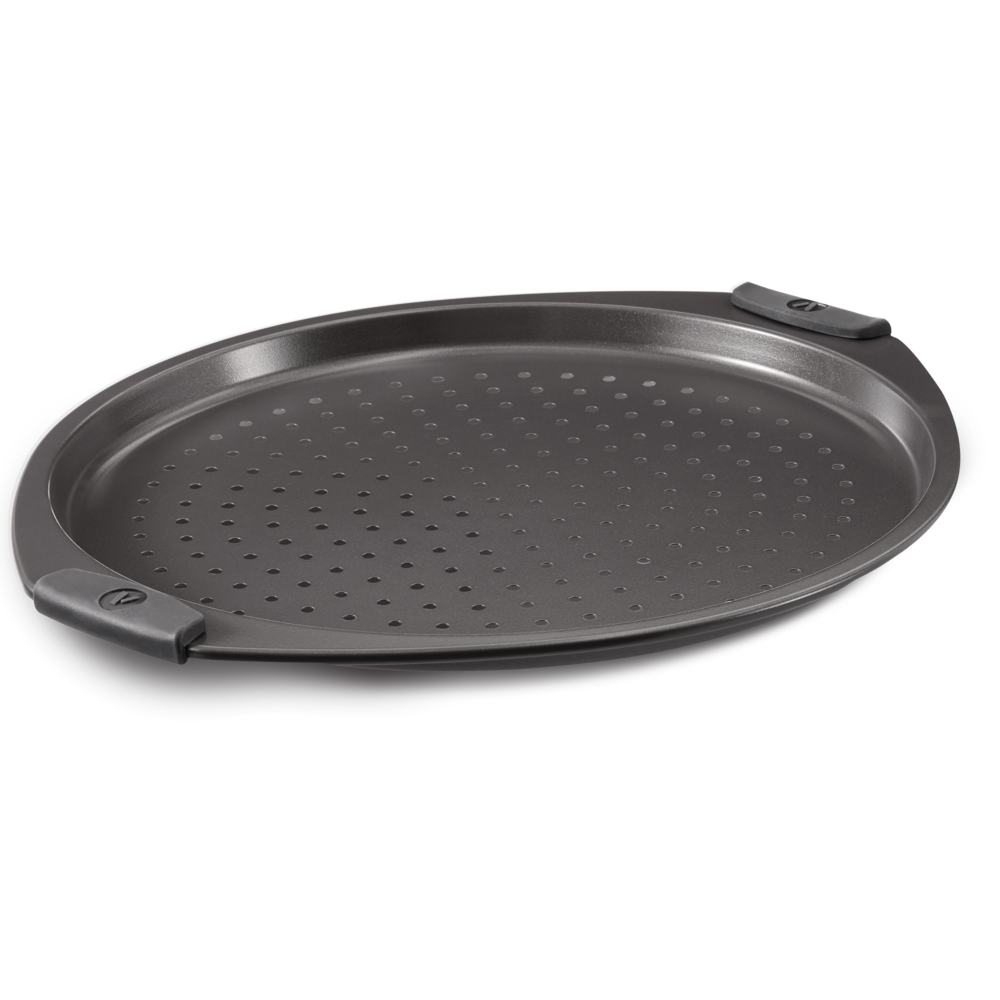 Non-Stick Round Pizza Crisper Pan, 13.25-in