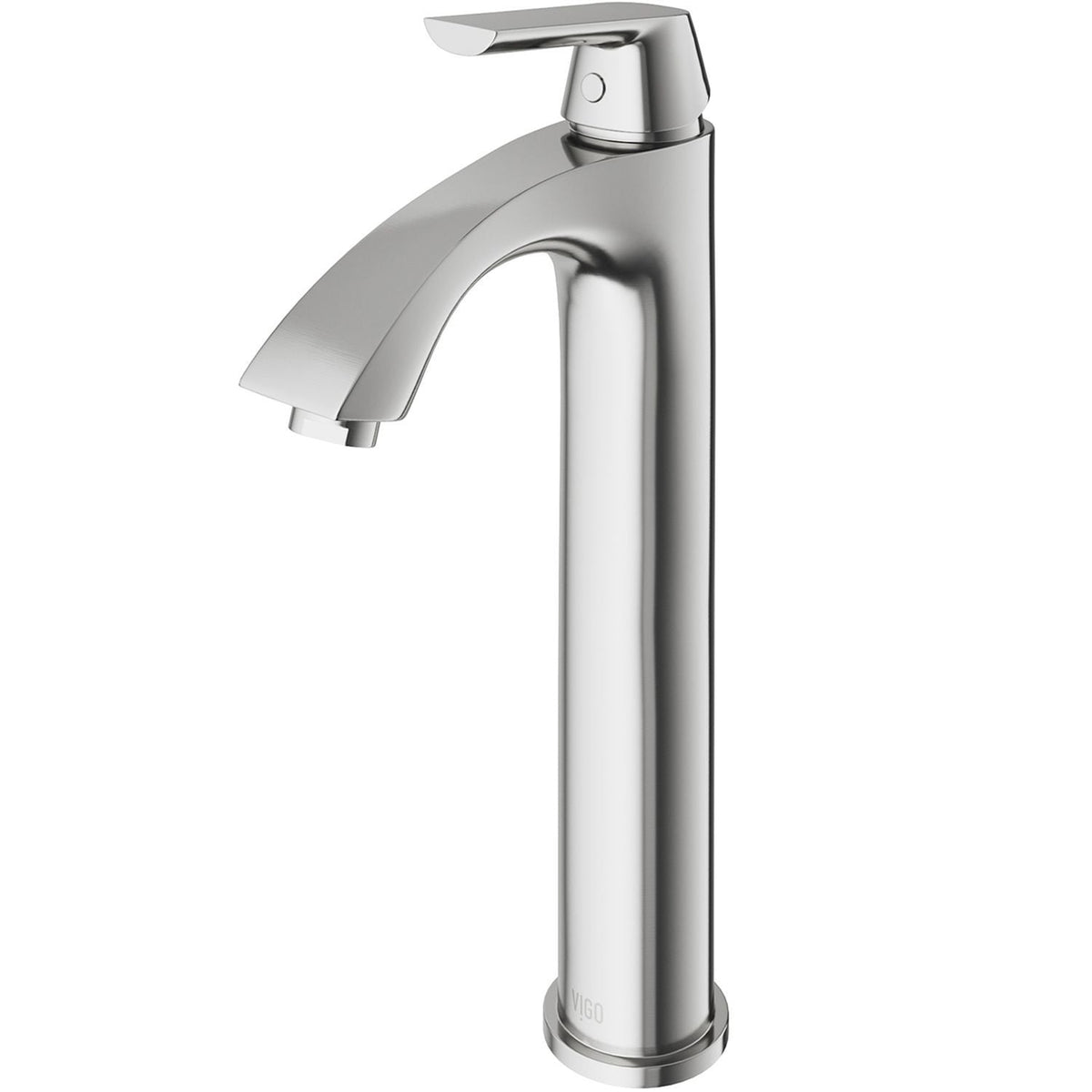 Linus Single Handle Vessel Sink Bathroom Faucet, Brushed Nickel