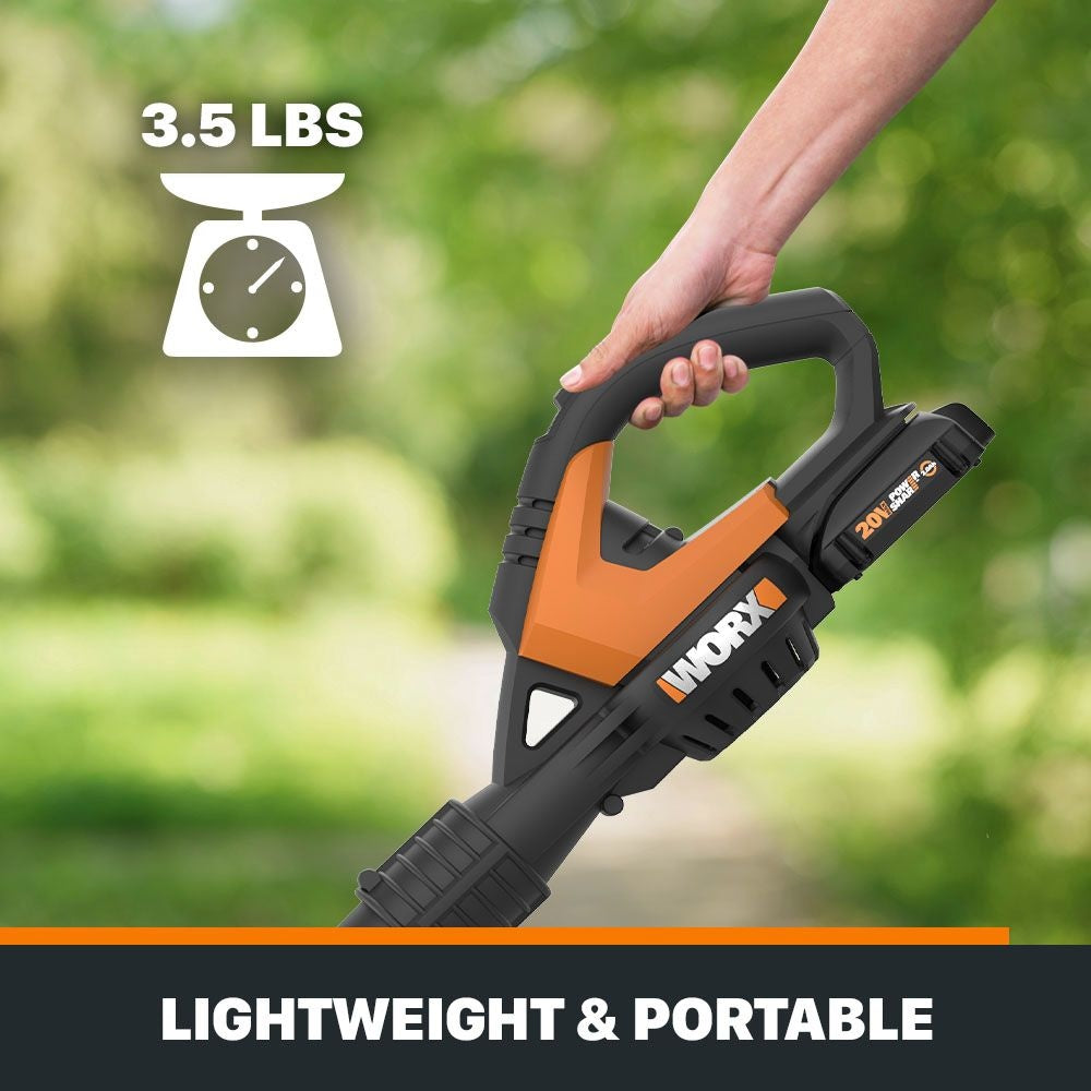 WG545.9 20V Power Share Cordless Air Leaf Blower/Sweeper, Tool Only