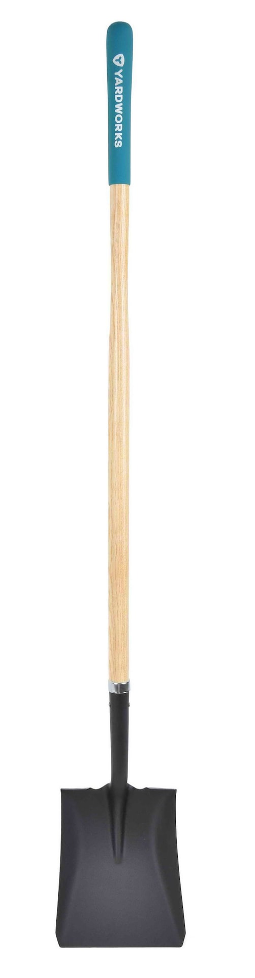 Steel Square-Point Long-Handle Spade Shovel, 60-in Wooden Shaft