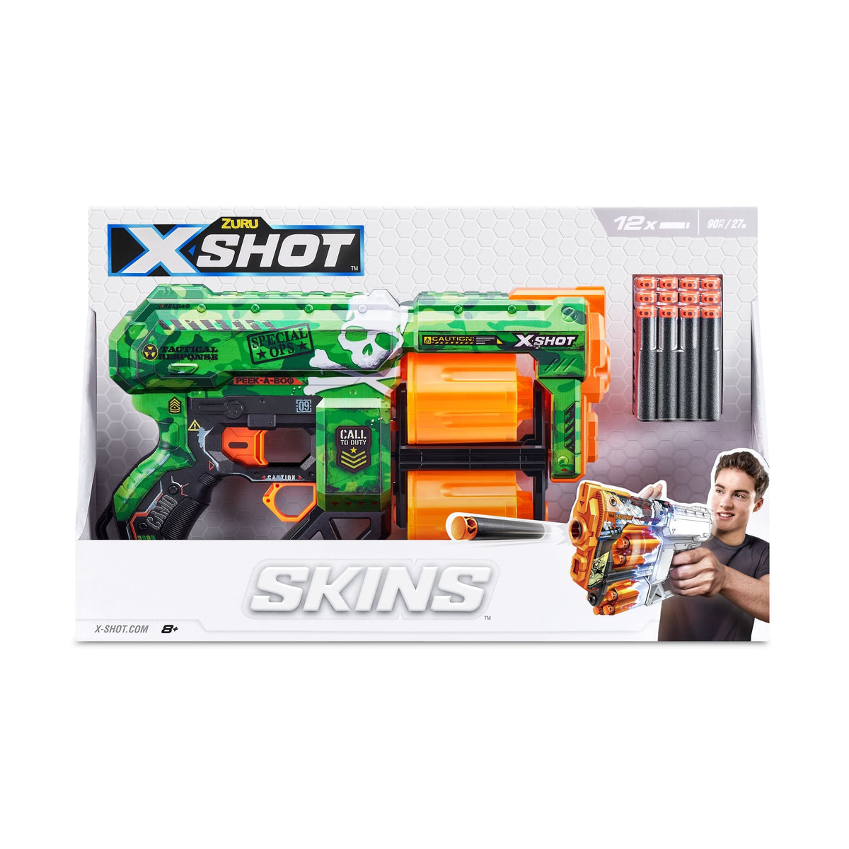 Skins Dread, 7 Unique Designs, 12-Dart Capacity, Ages 8+