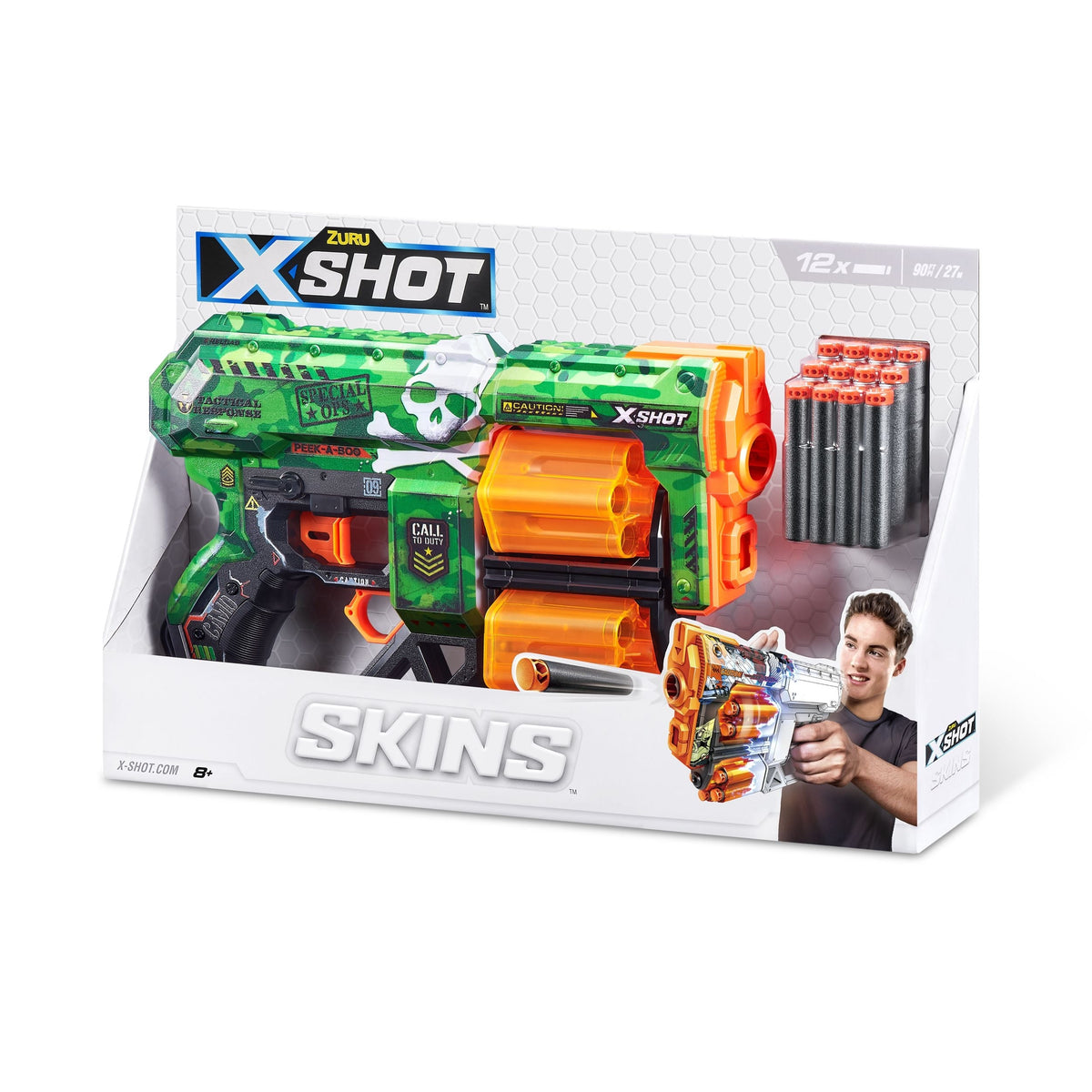 Skins Dread, 7 Unique Designs, 12-Dart Capacity, Ages 8+