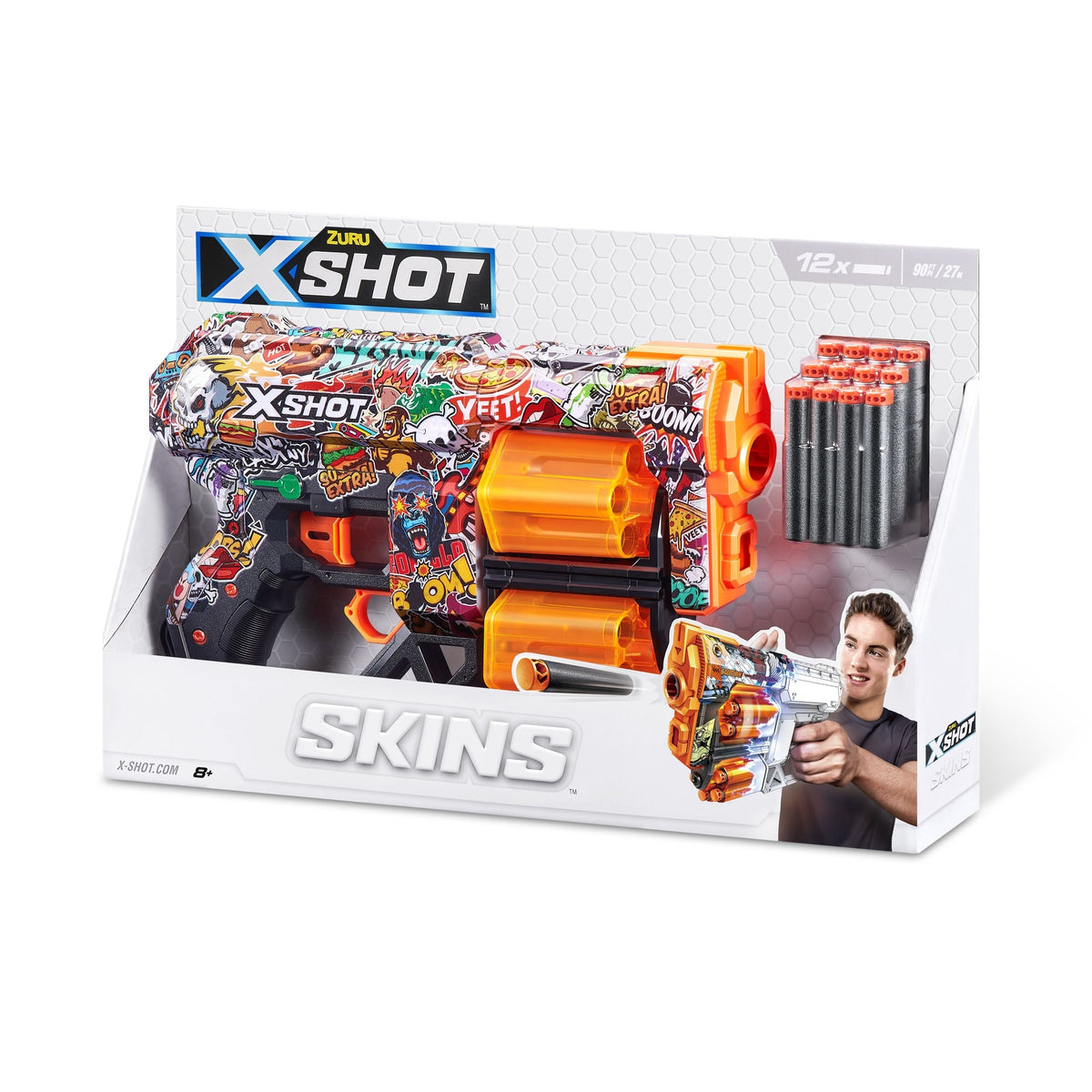 Skins Dread, 7 Unique Designs, 12-Dart Capacity, Ages 8+