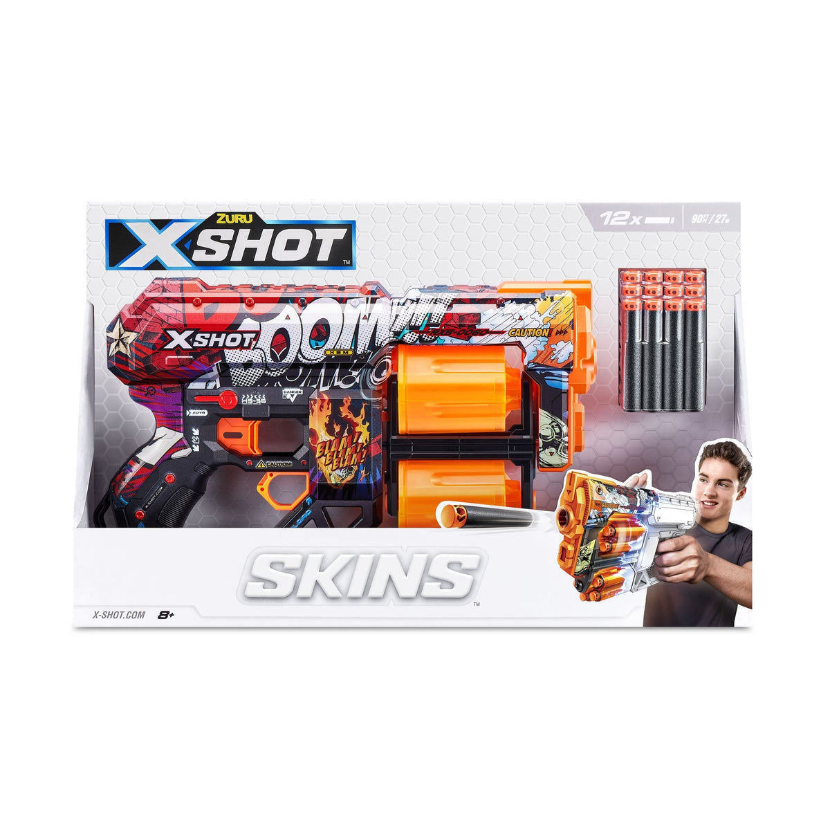 Skins Dread, 7 Unique Designs, 12-Dart Capacity, Ages 8+