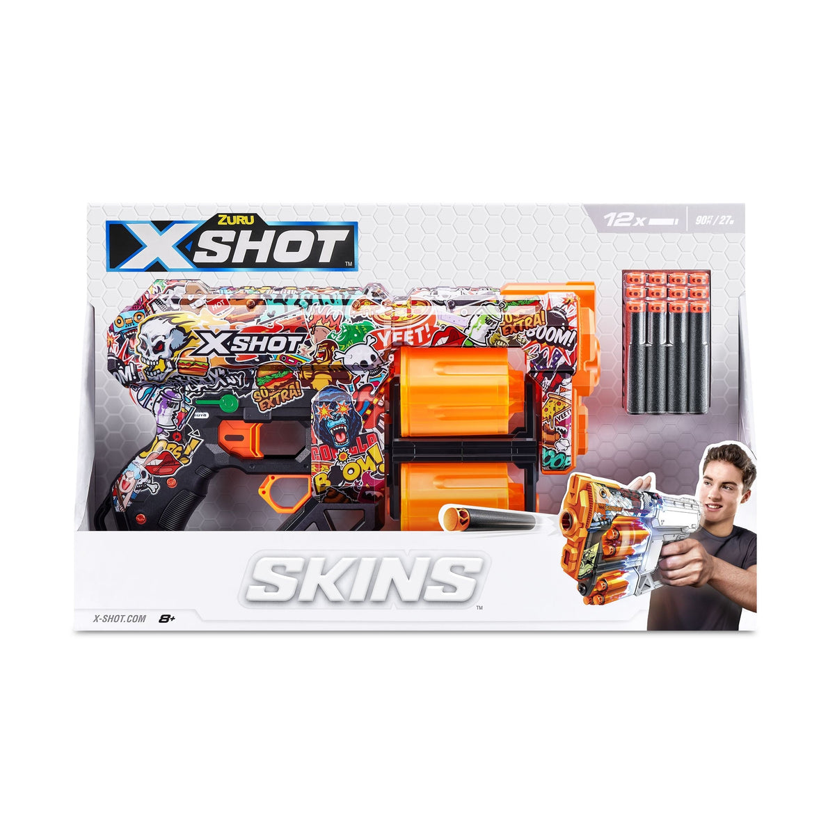Skins Dread, 7 Unique Designs, 12-Dart Capacity, Ages 8+