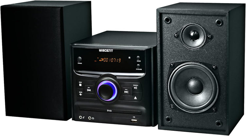Wireless Stereo System, CD Player, Wireless Streaming, MP3, USB, Audio in, FM Radio, 30W, Micro Sound System Q7000