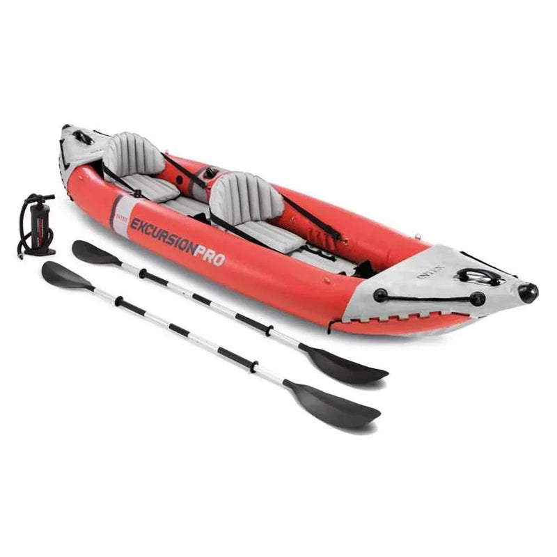 2 Person Vinyl Inflatable Kayak with Aluminum Oars H6754