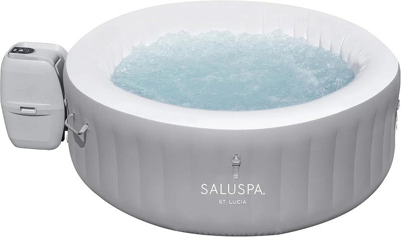 Inflatable Hot Tub Spa (71" x 26") | Portable Hot Tub with 2 Covers (1 Energy-Efficient Thermal Cover and 1 Standard Cover) | Fits Up to 2-4 Persons | Black H5084
