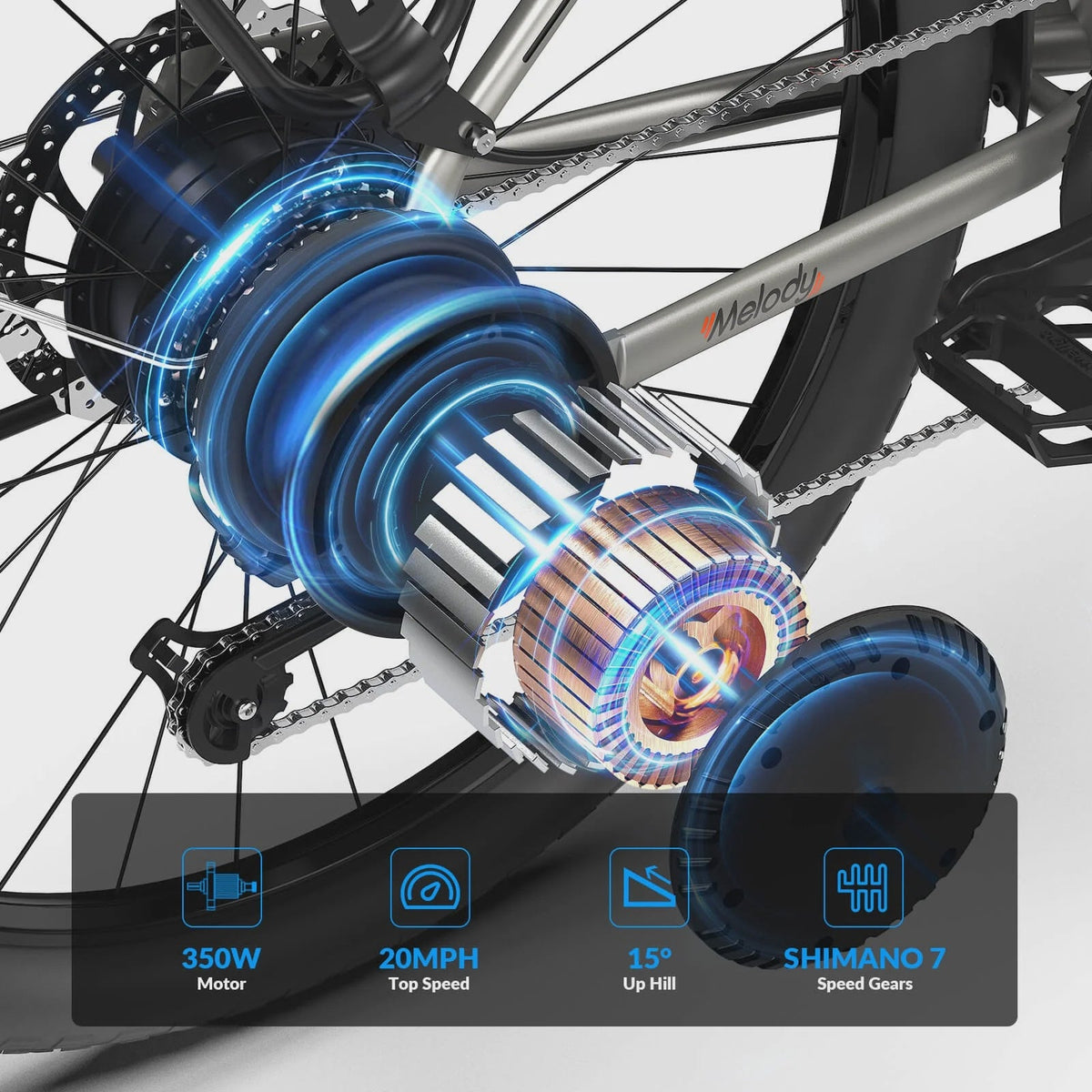 5TH WHEEL W18B Electric Bike for Adult with 350W Motor, 26 in Electric Mountain Bike with 36V 10.4Ah Removable Battery Ebike, Electric Bicycle...