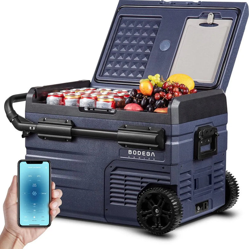 12 Volt 37 Qt. Portable Car Refrigerator, Car Freezer for Outdoor, Camping, Travel, RV,APP Control E8392