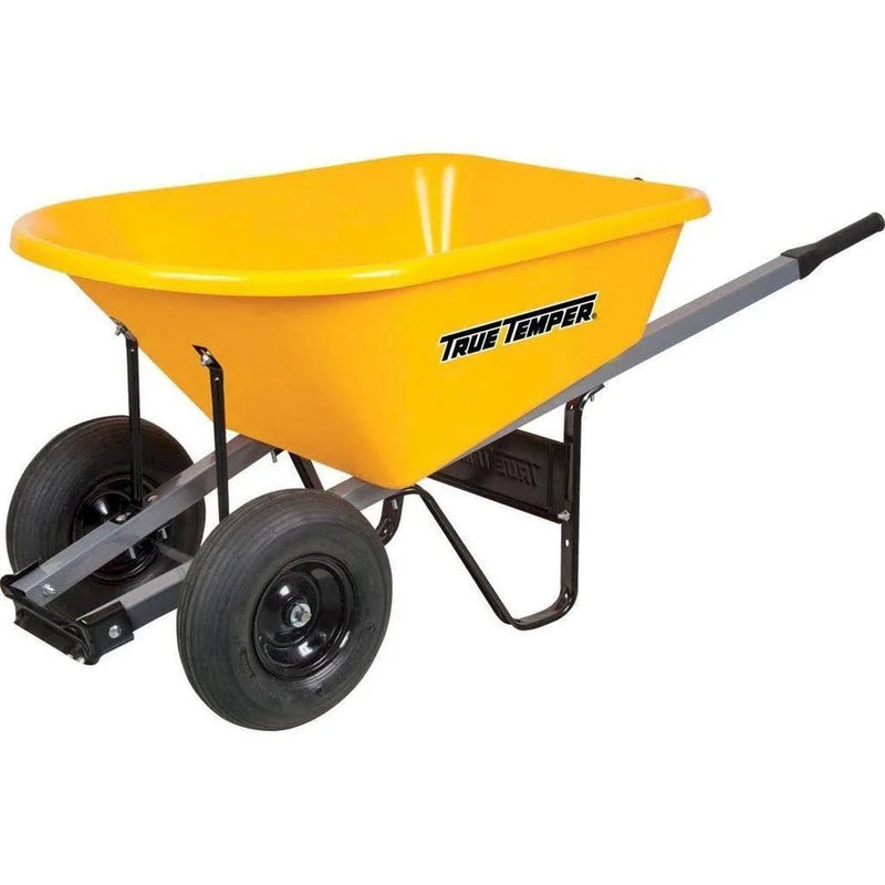 6 Cu. ft. Poly Wheelbarrow with Dual Wheels RP6DWLG8 A9118