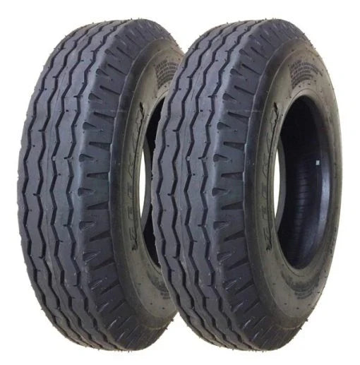 Heavy Duty Highway Trailer Tires 8-14.5 14PR Load Range G Set 2 E6710