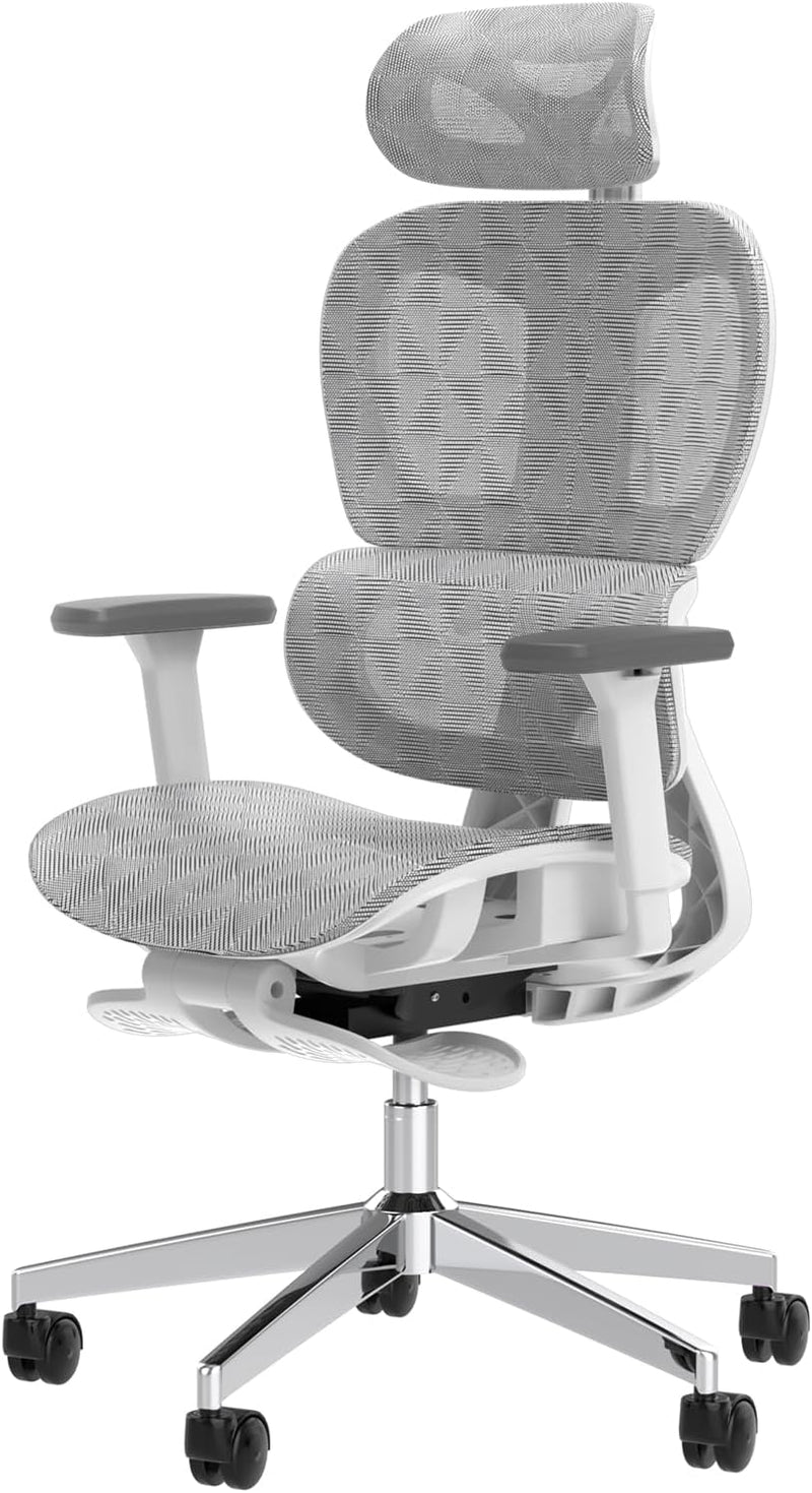 Ergonomic Mesh Office Chair with 3D Adjustable Armrest,Plastic Frame High Back Desk Computer Chair Ergo3d Ergonomic Office Chair with Wheels for Home & Office Black Y3732