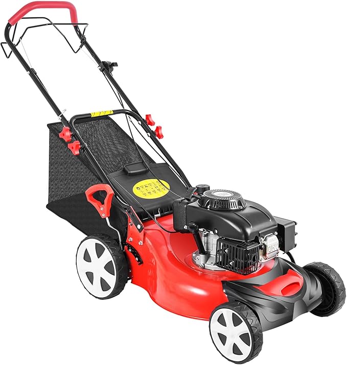 Self Propelled Gas Lawn Mower, 20-Inch 140cc OHV Engine 3-in-1 Gas Mower,Adjustable Cutting Height for Sports Fields, Community Greening, Municipal Greening X5205