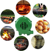 Blower Popcorn Fan, Manual BBQ Forge Air Blower with Hand Crank for Camping Picnic Outdoor - 80W-350W(150W)