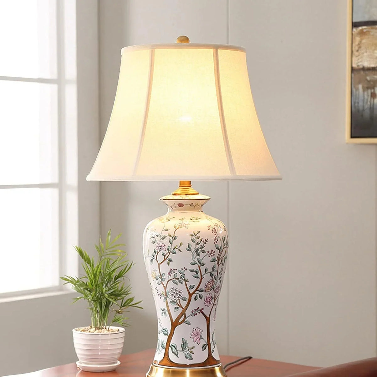 Ceramic Table Lamp White