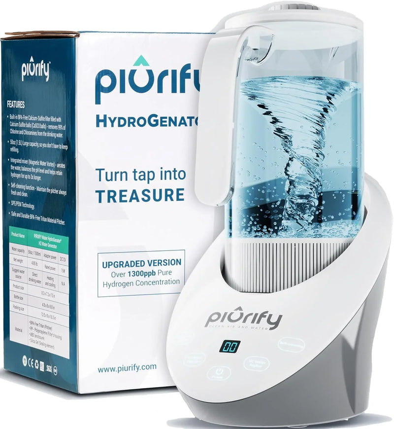 Hydrogen water filter - An anti-bisphenol A material hydrogen water generator using SPE/PEM technology, with balanced pH levels and treated by calcium sulfite filtration. D3993